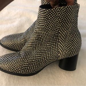 Rag And Bone Animal Print Leather Booties